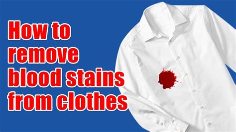 how to remove fake blood stains from clothing|blood in clothing remove easy.